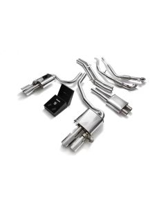ARMYTRIX Valvetronic Exhaust System Audi S4 | S4 Avant 3.0L V6 Turbo B9 2017-2023- ARMY-AU94S-QS14C