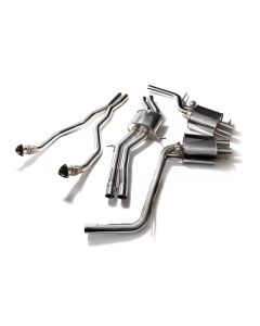 ARMYTRIX Stainless Steel Valvetronic Catback Exhaust System Audi RS4 B8 4.2 V8 2013-2015- ARMY-AUB8R-4