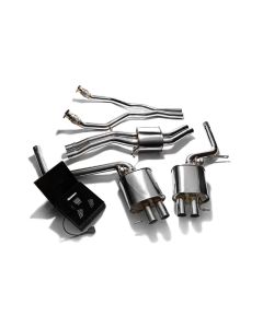 ARMYTRIX Stainless Steel Valvetronic Catback Exhaust System with Wireless Remote Audi RS4 B8 4.2 V8 2013-2015- ARMY-AUB8R-4+OWRC
