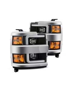 AlphaRex 15-19 Chevy 2500HD PRO-Series Proj Headlights Plank Style Blk w/Activ Light/Seq Signal/DRL - 880224