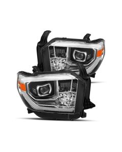 AlphaRex 14-18 Toyota Tundra PRO-Series Projector Headlights Chrome w/ Sequential Signal and DRL - 880778