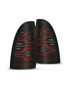 AlphaRex 05-15 Toyota Tacoma LUXX LED Taillights Blk/Red w/Activ Light/Seq Signal - 680070