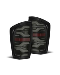 AlphaRex 16-21 Toyota TacomaLUXX LED Taillights Blk w/Activ Light/Seq Signal - 680090