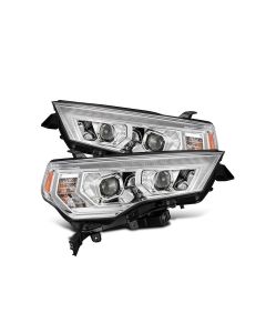 AlphaRex 14-22 Toyota 4Runner PRO-Series Projector Headlights Black w/Seq. Sig. + DRL - 880815