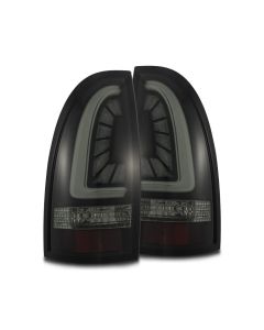 AlphaRex 05-15 Toyota Tacoma PRO-Series LED Tail Lights Jet Black - 680030