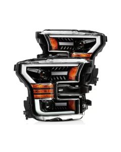 PRO-Series Projector Headlights Jet Black 2015-2022 Alpharex Ford F-150 | Raptor 2015-2022- ALPH-880