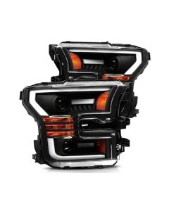 LUXX-Series Projector Headlights Black Ford F-150 | Ford Raptor 2015-2022 AlphaRex- ALPH-880167