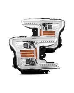 Ford F-150  PRO-Series Projector Headlights Chrome 2018-2020 Alpharex- ALPH-880187