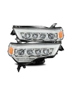 AlphaRex 14-20 Toyota 4Runner NOVA LED Projector Headlights Plank Style Chrome w/Activation Light - 880724