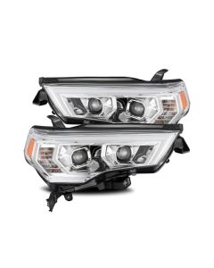 AlphaRex 14-20 Toyota 4Runner PRO-Series Projector Headlights Plank Style Chrm w/Sequential Signal - 880731