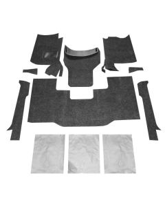 BedRug 76-95 Jeep CJ-7/YJ Front Kit 8pc Floor Kit (Incl Heat Shields) - BRCYJ76F