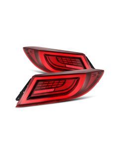 AlphaRex 22-24 Toyota GR86 LUXX LED Taillights Vivid Red - 675030