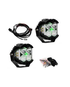 Baja Designs LP4 Pro Driving/Combo LED - Green Backlight (Pair) - 297816
