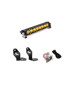 Baja Designs Polaris Pro-R S8 10in Hood Mount Kit - Amber - 448102