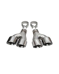 Corsa 2011-2021 Jeep Grand Cherokee Twin 2.5in Inlet / 4in Outlet Polished Pro-Series Tip Kit - 14068