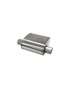 Corsa Pro Series Custom Sport Muffler 304SS 2.5in Offset In / 2.5in Offset Same Side Out 10in Length - CP250SS