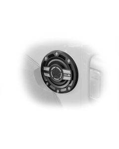 DV8 Offroad 2018+ Jeep JL Aluminum Fuel Door for 20-Pres Wrangler - D-JL-190004-MIL