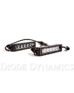 Diode Dynamics 6 In LED Light Bar Single Row Straight SS6 - White Driving Light Bar (Pair) - DD5014P