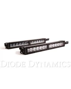 Diode Dynamics 12 In LED Light Bar Single Row Straight Clear Driving (Pair) Stage Series - DD5015P