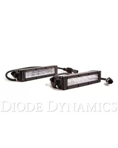 Diode Dynamics 6 In LED Light Bar Single Row Straight SS6 - White Wide Light Bar (Pair) - DD5022P