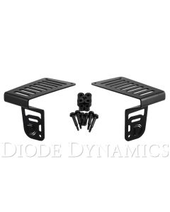 Diode Dynamics 18-21 Jeep JL Wrangler/Gladiator Cowl Mount LED Bracket Kit - DD6089
