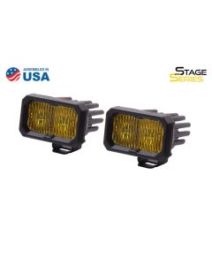 Diode Dynamics Stage Series 2 In LED Pod Sport - Yellow Fog Standard ABL (Pair) - DD6386P