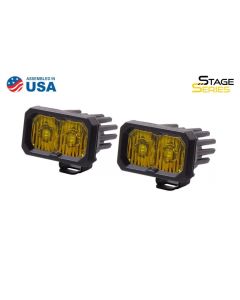 Diode Dynamics Stage Series 2 In LED Pod Pro - Yellow Driving Standard ABL (Pair) - DD6404P