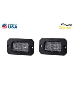 Diode Dynamics Stage Series 2 In LED Pod Pro - White Flood Flush RBL (Pair) - DD6436P