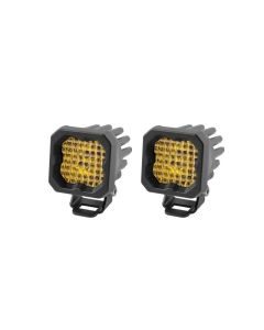 Diode Dynamics Stage Series C1 LED Pod Pro - Yellow Wide Standard ABL (Pair) - DD6458P
