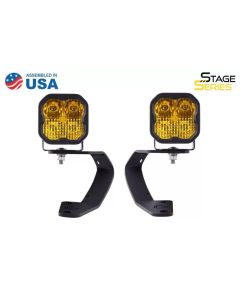 Diode Dynamics 10-21 Toyota 4Runner SS3 LED Ditch Light Kit - Yellow Pro Combo - DD6749