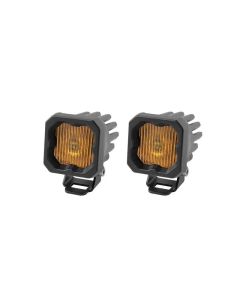 Diode Dynamics Stage Series C1 LED Pod - Yellow SAE Fog Standard ABL (Pair) - DD6848P