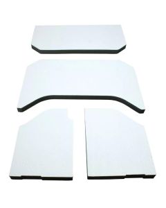 DEI 11-18 Jeep Wrangler JK 4-Door Boom Mat Headliner - 4 Piece - White - 50141