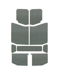 DEI 18-23 Jeep Wrangler JL 4-Door Boom Mat Headliner - 9 Piece - Gray - 50169