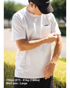 TOM'S Racing - Pocket T-Shirt (White or Black) T-Shirt - TMS-00A22-00004-S