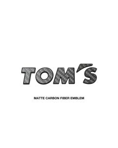 TOM'S Racing - Carbon Fiber Logo Emblem Badge - Matte - Matte - TMS-08233-TS005