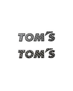 TOM'S Racing - Carbon Fiber Logo Emblem Badge - Matte - TMS-08233-TS005