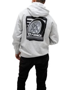 TOM'S Racing - 49th Anniversary TOM'S IGETA Wheel Pullover Hoodie Grey ** Limited Edition ** - TMS-00A23-00001-M