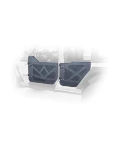 DV8 18-22 Jeep 4 Door JL/JT Aluminum Half Doors with Perforated Mesh Rear - HDJL-01R