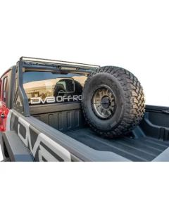 DV8 Offroad 2019+ Jeep Gladiator Universal Stand Up In-Bed Tire Carrier - TCGL-02