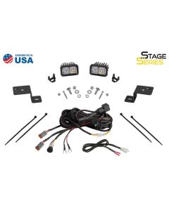 Diode Dynamics 21-22 Ford F-150 SS3 Stage Series Backlit Ditch Light Kit - Pro White Combo - DD7371