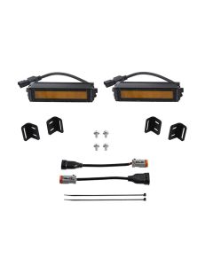 Diode Dynamics 2022 Toyota Tundra SS6 LED Fog Light Kit - Amber Wide - DD7419
