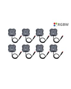 Diode Dynamics 8-pack Stage Series RGBW LED Rock Light- DIOD-DD7454