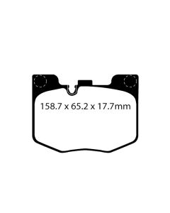EBC Racing 2020+ Toyota GR Supra 2.0 Turbo / 2019 BMW 330 G20 2.0 Turbo RP-X Race Front Brake Pads - DP82302RPX