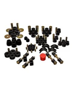 Energy Suspension 74-78 Nissan 260Z/280Z Black Hyper-Flex Master Bushing Set - 7.18102G