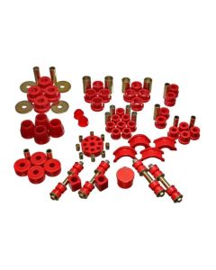 Energy Suspension 74-78 Nissan 260Z/280Z Red Hyper-Flex Master Bushing Set - 7.18102R