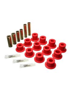 Energy Suspension 07-21 Toyota Tundra Red Rear Leaf Spring Shackle Bushing Set - 8.2117R