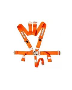 RaceQuip Orange L & L 5pt Seat Belt - 711041
