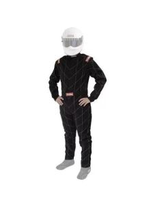 RaceQuip Black Chevron-1 Suit - SFI-1 2XL - 130907