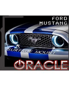 Oracle Ford Mustang 10-13 WP LED Fog Halo Kit (Grille Style) - White SEE WARRANTY - 1334-001