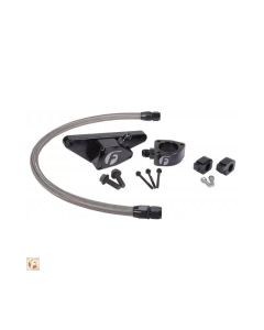 Fleece Performance 03-07 Manual Transmission Cummins Coolant Bypass Kit w/ SS Braided Line - FPE-CLNTBYPS-CUMMINS-MAN-SS
